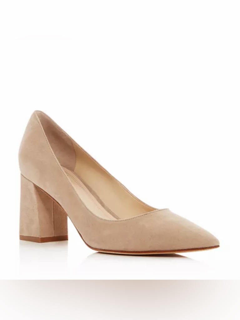 Marc Fisher Ltd. Zala Pointed Toe Pumps In Medium Natural Suede